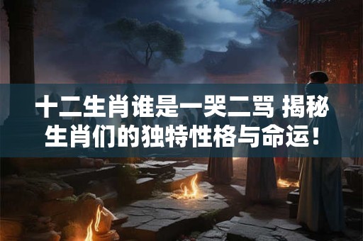 十二生肖谁是一哭二骂 揭秘生肖们的独特性格与命运! 十二生肖谁是一哭二骂 揭秘生肖们的独特性格与命运!