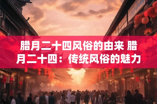 腊月二十四风俗的由来 腊月二十四：传统风俗的魅力与由来