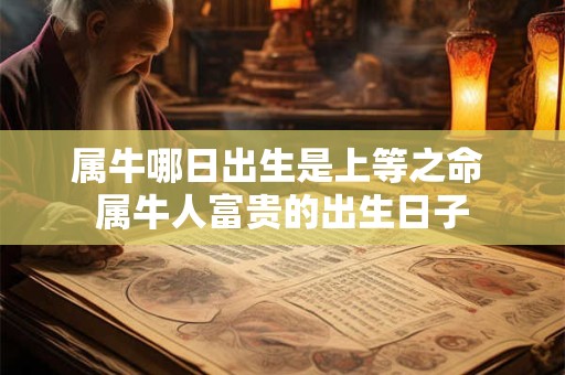 属牛哪日出生是上等之命 属牛人富贵的出生日子
