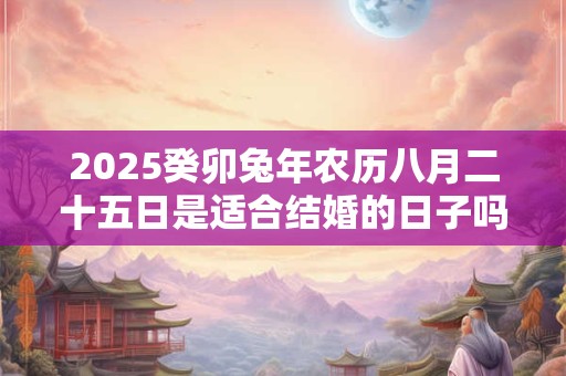 2025癸卯兔年农历八月二十五日是适合结婚的日子吗