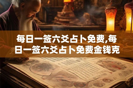 每日一签六爻占卜免费,每日一签六爻占卜免费金钱克