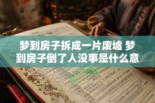梦到房子拆成一片废墟 梦到房子倒了人没事是什么意思