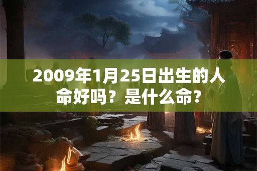2009年1月25日出生的人命好吗？是什么命？