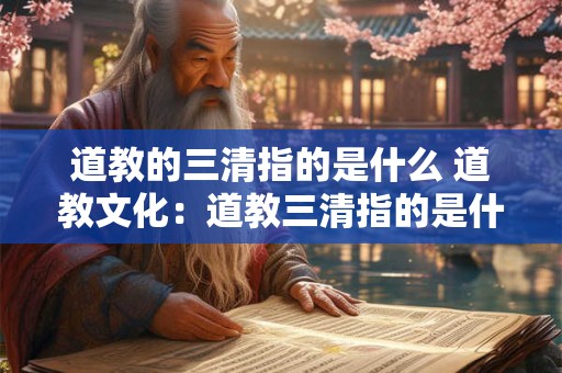 道教的三清指的是什么 道教文化：道教三清指的是什么？