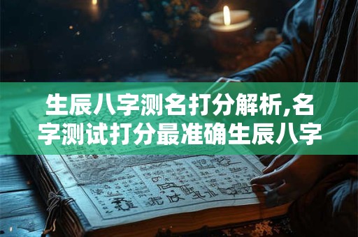 详细阅读:生辰八字测名打分解析,名字测试打分最准确生辰八字免费 生辰八字测名打分解析,名字测试打分最准确生辰八字免费