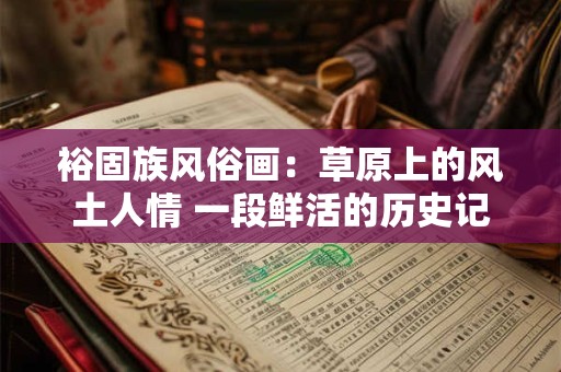 裕固族风俗画:草原上的风土人情 一段鲜活的历史记忆 裕固族风俗画:草原上的风土人情 一段鲜活的历史记忆