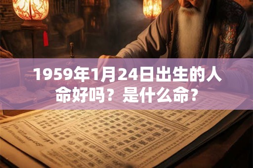 1959年1月24日出生的人命好吗？是什么命？