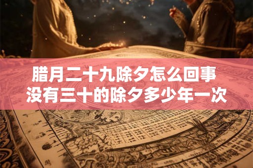 腊月二十九除夕怎么回事 没有三十的除夕多少年一次
