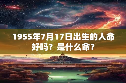 1955年7月17日出生的人命好吗？是什么命？