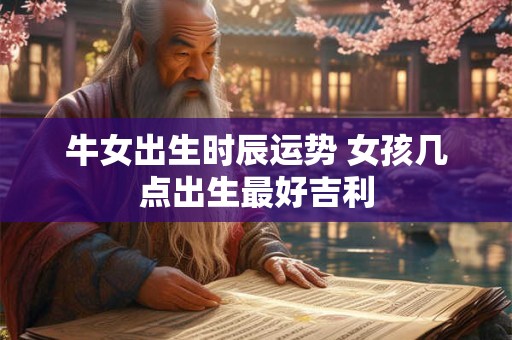 牛女出生时辰运势 女孩几点出生最好吉利