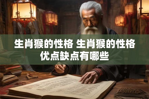 详细阅读:生肖猴的性格 生肖猴的性格优点缺点有哪些 生肖猴的性格 生肖猴的性格优点缺点有哪些
