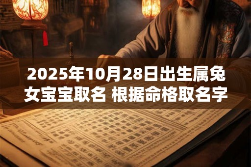 详细阅读:2025年10月28日出生属兔女宝宝取名 根据命格取名字 2025年10月28日出生属兔女宝宝取名 根据命格取名字