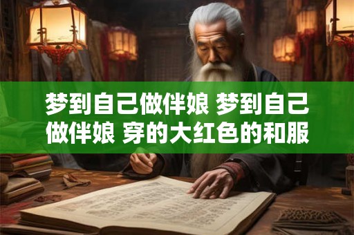 梦到自己做伴娘 梦到自己做伴娘 穿的大红色的和服