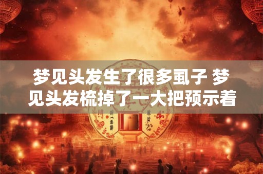 梦见头发生了很多虱子 梦见头发梳掉了一大把预示着什么