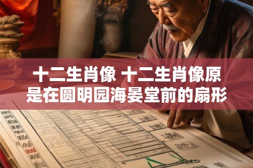 十二生肖像 十二生肖像原是在圆明园海晏堂前的扇形水池