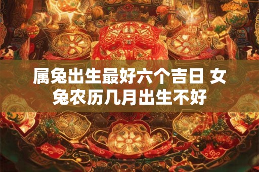 属兔出生最好六个吉日 女兔农历几月出生不好