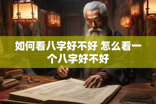 如何看八字好不好 怎么看一个八字好不好