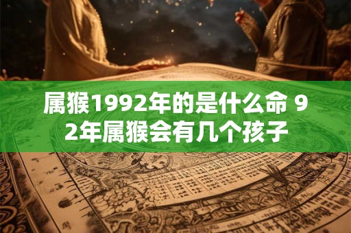 属猴1992年的是什么命 92年属猴会有几个孩子