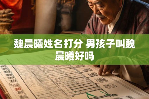 魏晨曦姓名打分 男孩子叫魏晨曦好吗