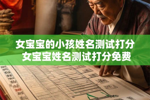 女宝宝的小孩姓名测试打分 女宝宝姓名测试打分免费