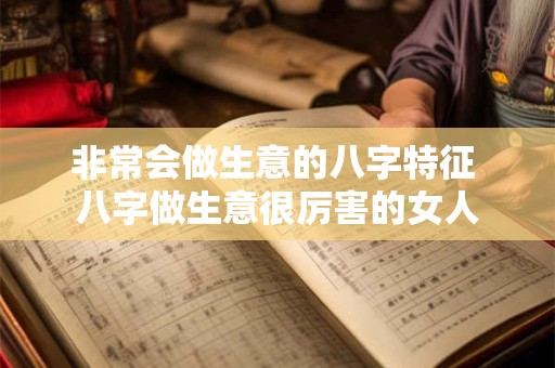 非常会做生意的八字特征 八字做生意很厉害的女人