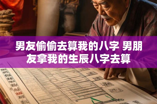 男友偷偷去算我的八字 男朋友拿我的生辰八字去算