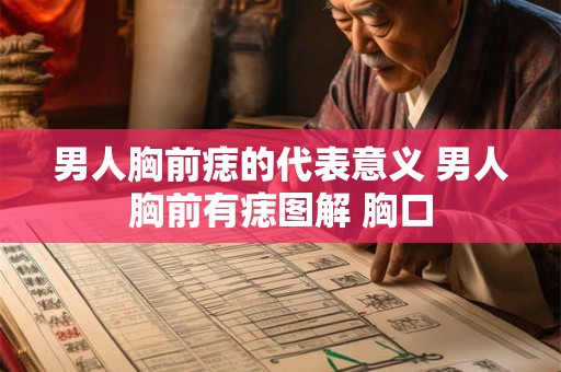 男人胸前痣的代表意义 男人胸前有痣图解 胸口