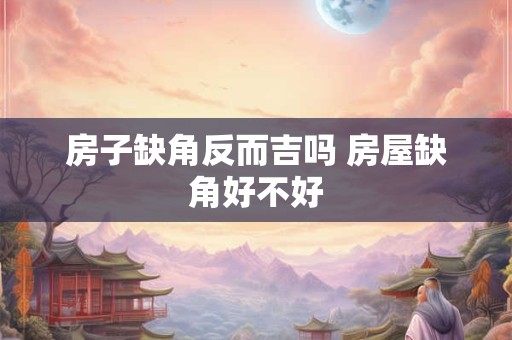 房子缺角反而吉吗 房屋缺角好不好