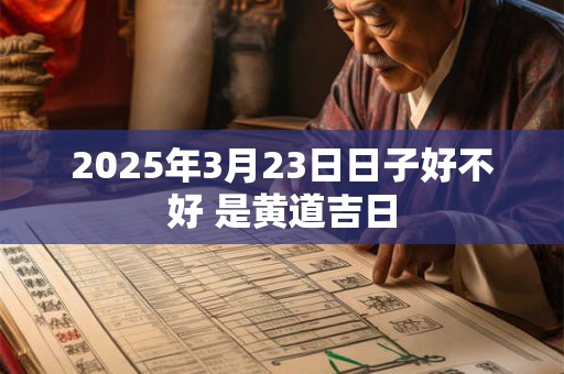 2025年3月23日日子好不好 是黄道吉日
