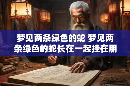 梦见两条绿色的蛇 梦见两条绿色的蛇长在一起挂在朋友家大门上