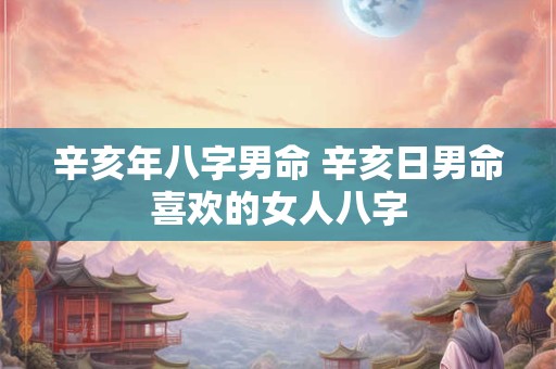 辛亥年八字男命 辛亥日男命喜欢的女人八字