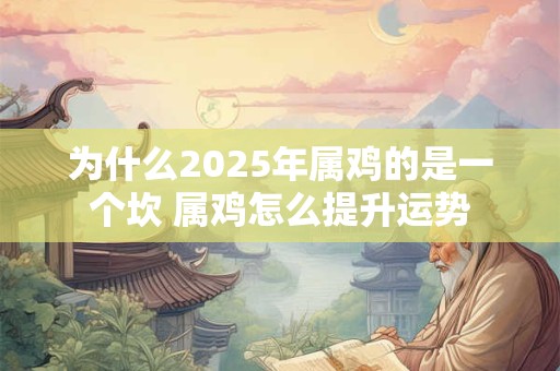 为什么2025年属鸡的是一个坎 属鸡怎么提升运势
