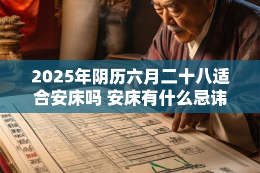 2025年阴历六月二十八适合安床吗 安床有什么忌讳