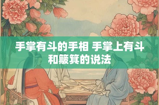 手掌有斗的手相 手掌上有斗和簸箕的说法