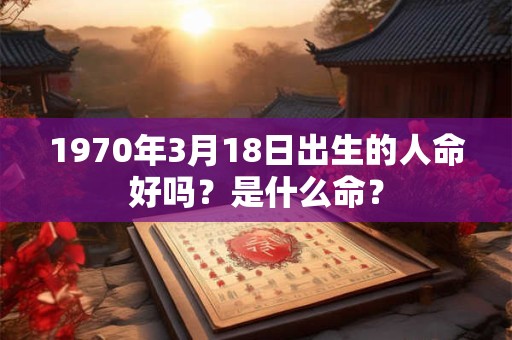 1970年3月18日出生的人命好吗？是什么命？