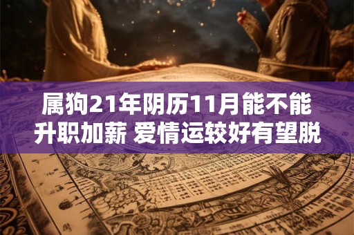 属狗21年阴历11月能不能升职加薪 爱情运较好有望脱单