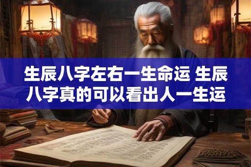 生辰八字左右一生命运 生辰八字真的可以看出人一生运势吗