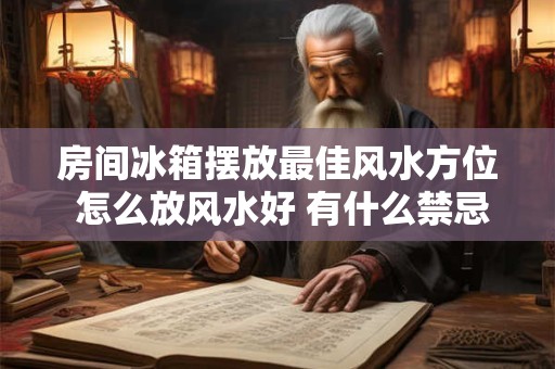 房间冰箱摆放最佳风水方位 怎么放风水好 有什么禁忌