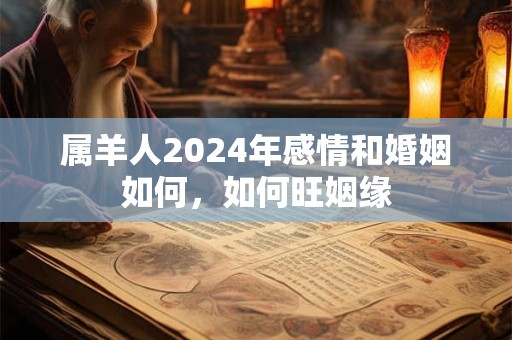属羊人2024年感情和婚姻如何，如何旺姻缘