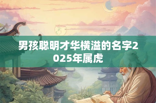 男孩聪明才华横溢的名字2025年属虎