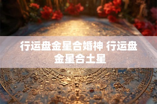 行运盘金星合婚神 行运盘 金星合土星
