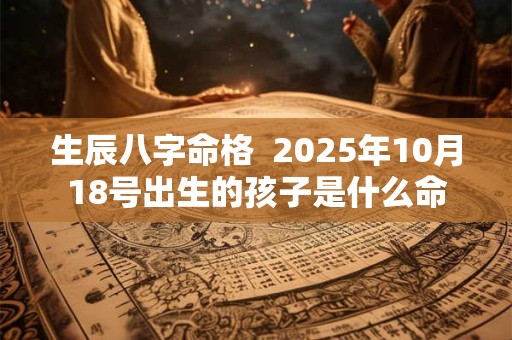 生辰八字命格  2025年10月18号出生的孩子是什么命