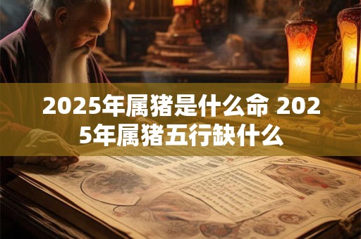 2025年属猪是什么命 2025年属猪五行缺什么 2025年属猪是什么命 2025年属猪五行缺什么