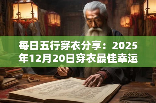 每日五行穿衣分享：2025年12月20日穿衣最佳幸运色