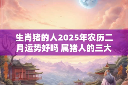 生肖猪的人2025年农历二月运势好吗 属猪人的三大坎! 生肖猪的人2025年农历二月运势好吗 属猪人的三大坎!