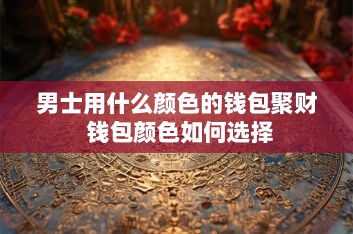 男士用什么颜色的钱包聚财 钱包颜色如何选择