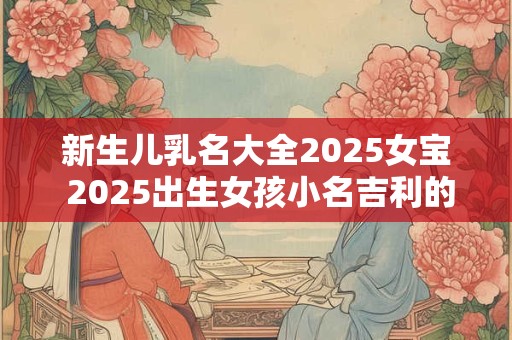 新生儿乳名大全2025女宝 2025出生女孩小名吉利的