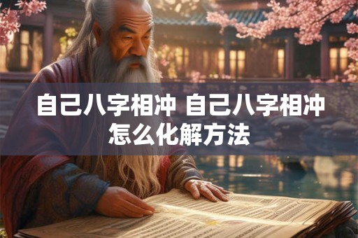 自己八字相冲 自己八字相冲怎么化解方法