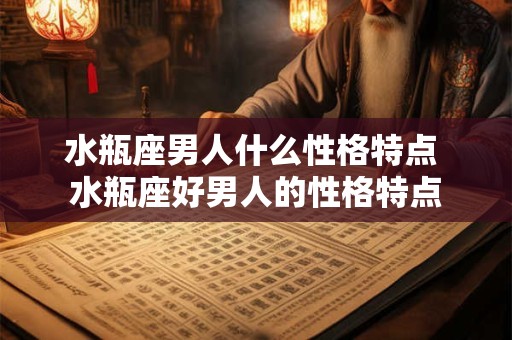 水瓶座男人什么性格特点 水瓶座好男人的性格特点