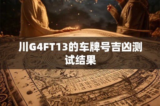 川G4FT13的车牌号吉凶测试结果